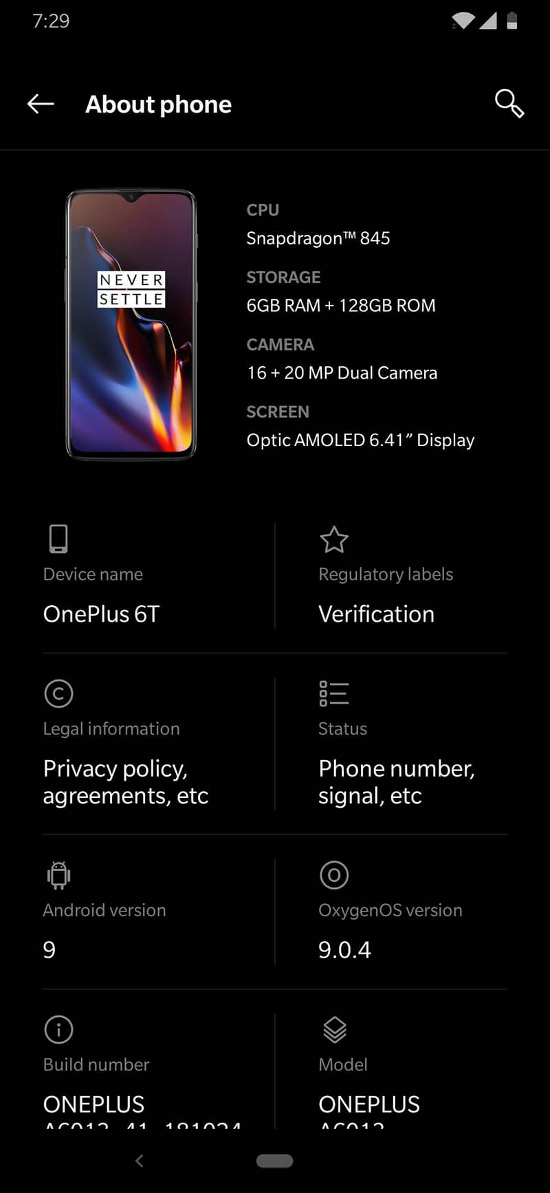 One Plus 6T 4