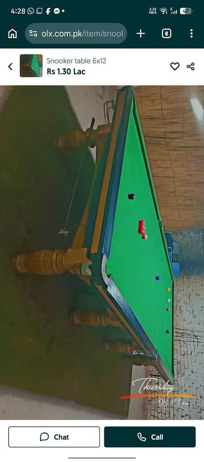 shander snooker 6x12