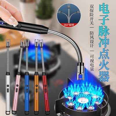 Rechargeable Electric Arc Lighter – 360° Flexible Gooseneck, Windproof