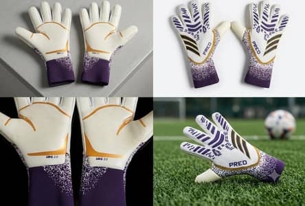 ORIGINAL adidas predator goal keeper gloves in purple color     size:9