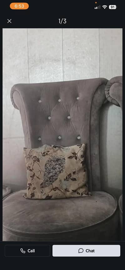 coffe chairs with table n cushions
