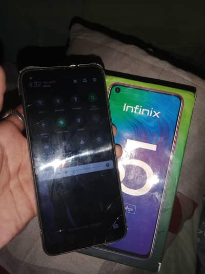 Infinix S5 Lite 4 64 whit box k saat urjant need
