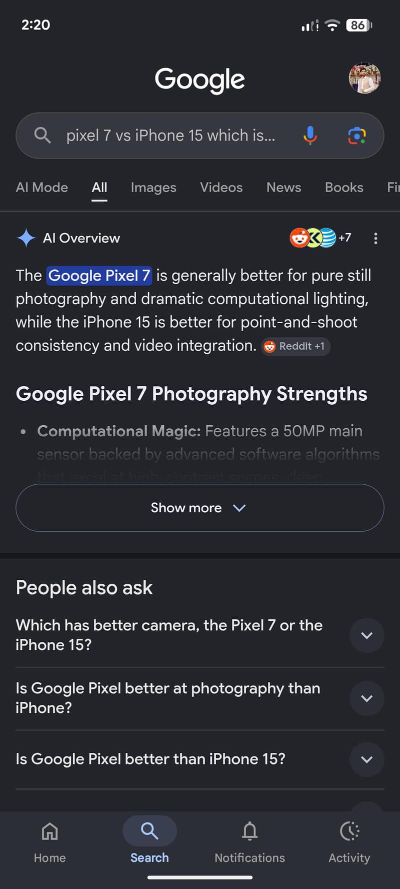 Google Pixel 7 5
