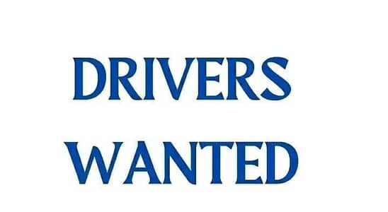 driver needed from 8 AM to 12 PM