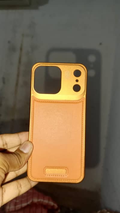 leather and metallic case