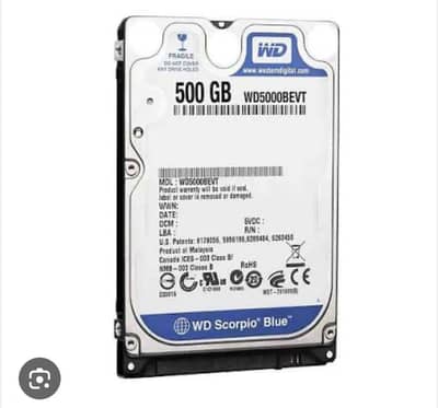 500gb harddrive for laptop and pc