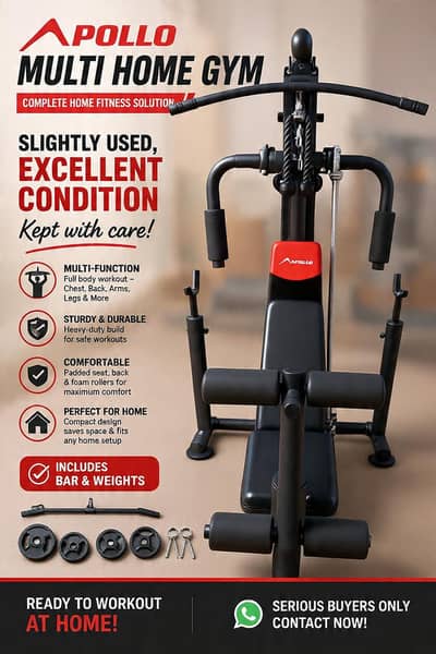 Apollo 5 in 1 Multi Home Gym