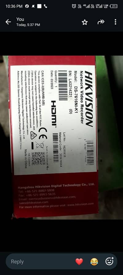 hikvision NVRs 16channel