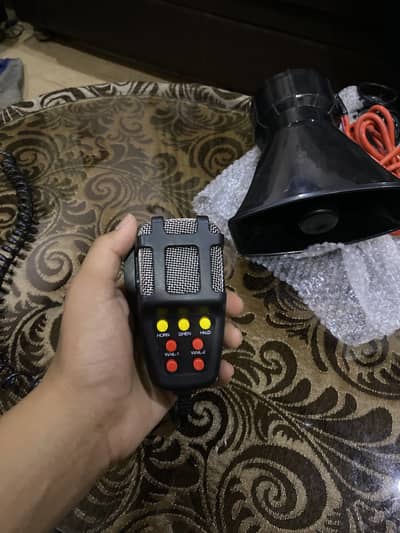 Police hooter 100w loud sound with mic
