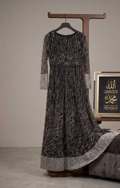 black dress . . .