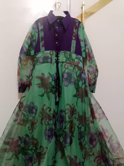 beautiful organza maxi