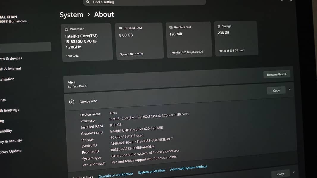 surface pro 6 10