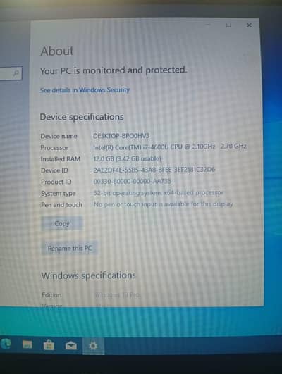 Dell Laptop i7 4th Gen 12GB RAM 500 Hard Drive