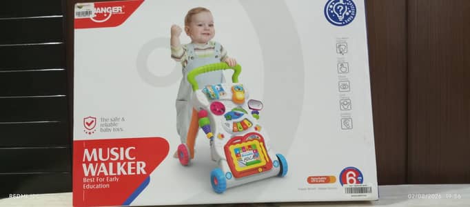 Musical baby walker