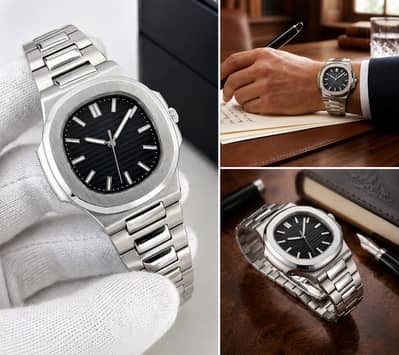 Luxury Stainless Steel Men's Watch | Premium Quartz Wrist Watch for M