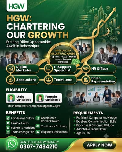 Urgent Jobs in Bahawalpur | contact on whatsapp 0307-7484210 | BWP