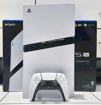 PS5 Pro 2tb With Disc Drive & 2 Controlars With Complete Box