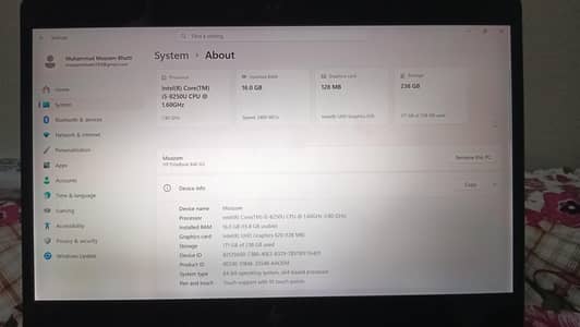 Selling my HP Elite book 840 G5, Core i5 8 gen