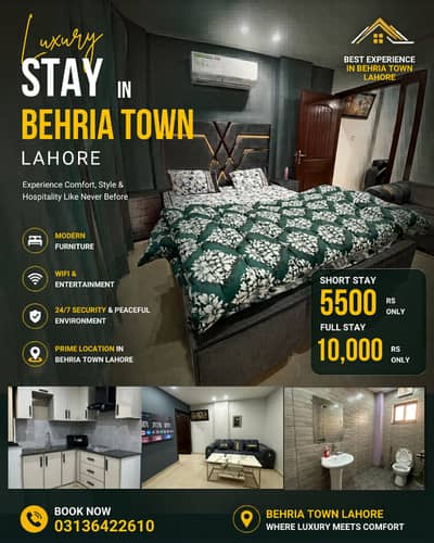 Bahria Town Lahore Apartment on Daily Basis | Best Price