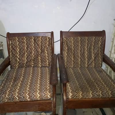 Wooden sofa set
