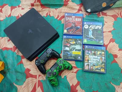 Selling PS4 Slim 1TB with 4 games disc sealed