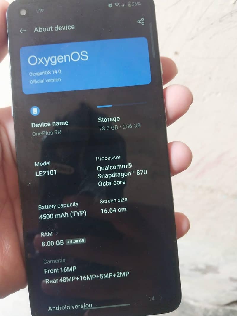 One Plus 9R 0