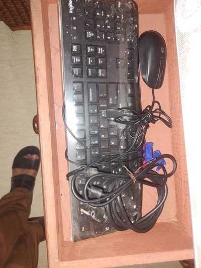 New keyboard-Mouse-VGA Cable-powerCable faor sale