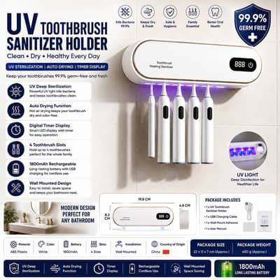  Keep Your Toothbrush 99.9% Germ-Free! 