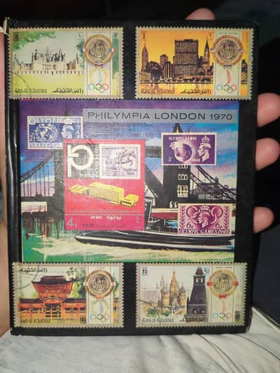 106 Original vintage stamps. Collection Album | 30+ Countries |