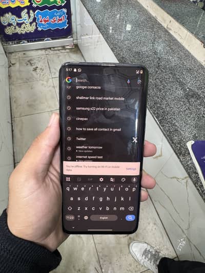 One Plus 7 Pro -(8/256) - black - back glass crack