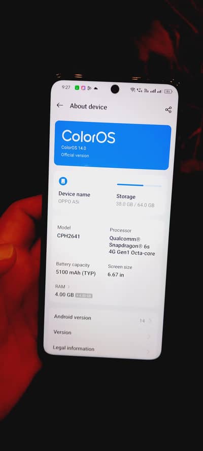 OPPO A5i 4 64