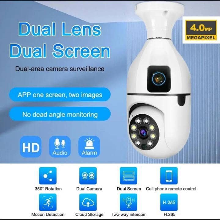 360 view security camera white ABS Plastic 4