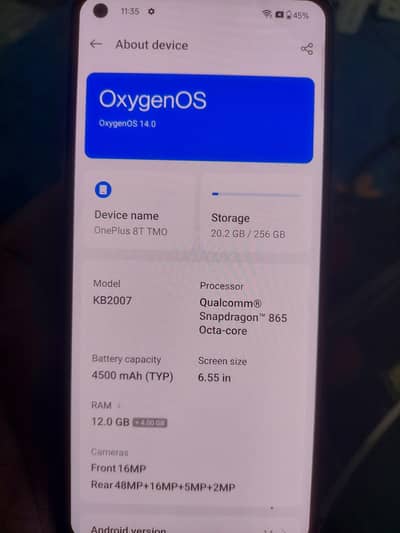 One Plus 8T 5G 12/256