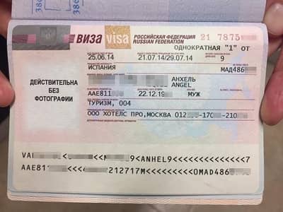 1 year work visa for Russia
