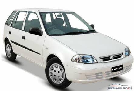 suzuki cultus euro 2 available for rent