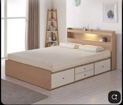 Interwood Queen Size Bed – Elegant & Excellent Condition