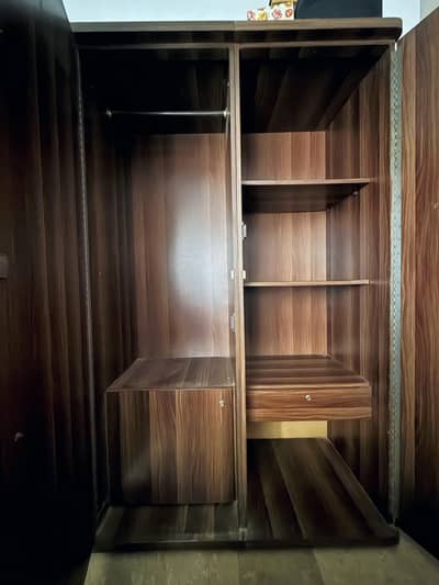3 Door Wooden Wardrobe