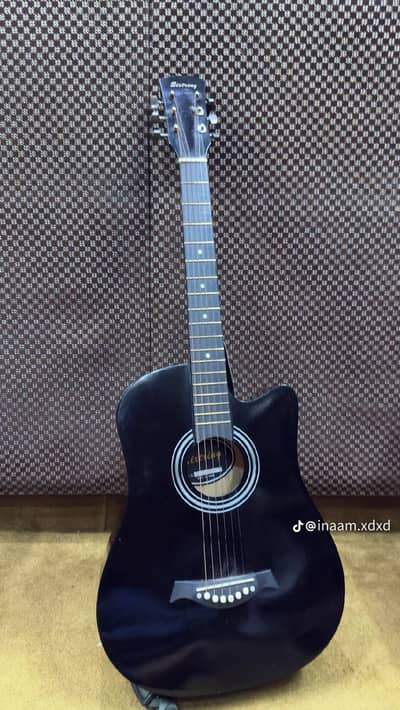 sixtring steel strings guitar with bag and strap free
