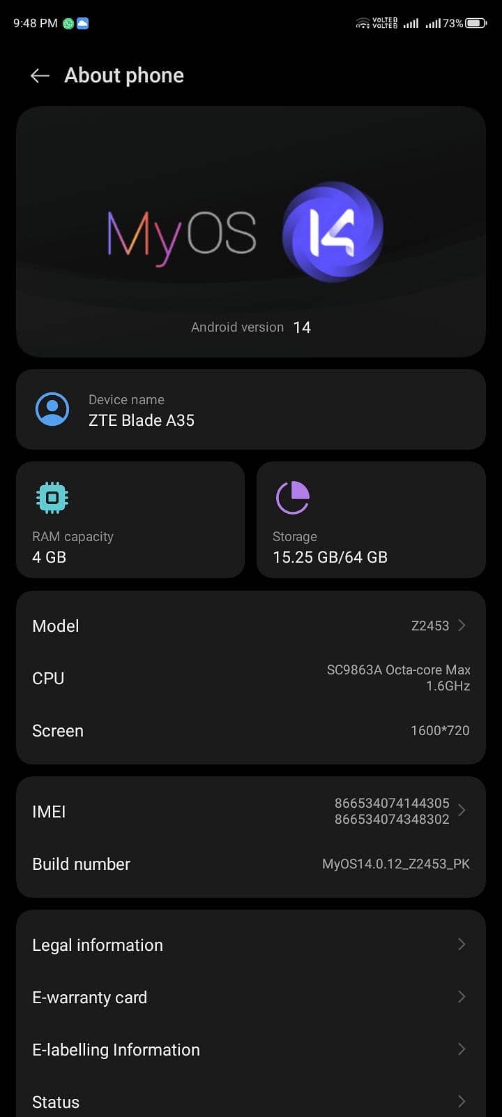 Zte Blade A35 3