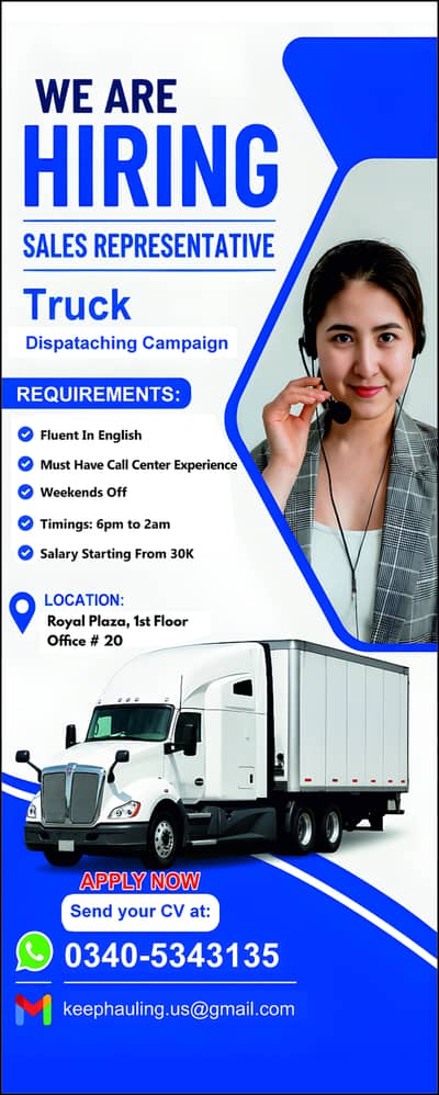 Truck Dispatch Sales Representative
