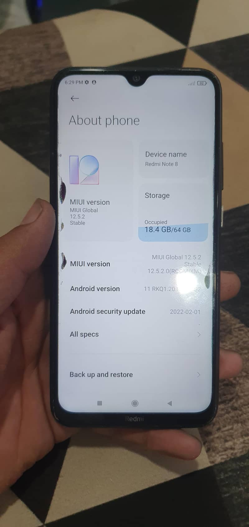redmi note 8 0