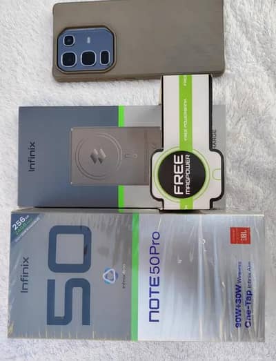 Infinix note 50 pro PTA approved with box 10/10 condition  water pack