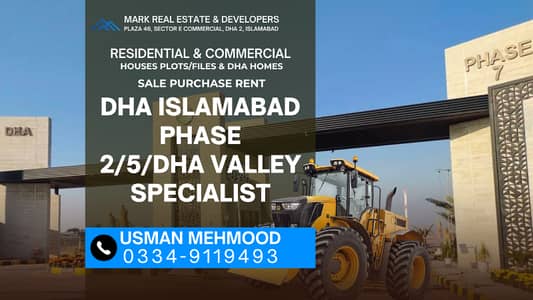 1 Kanal Plot for Sale on Jinnah Boulevard DHA Phase 2 Sector C Islamabad | Prime Location