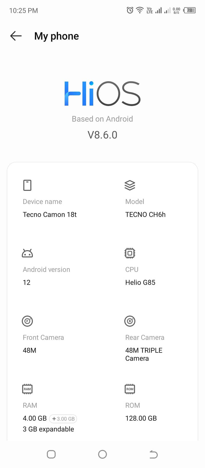 Tecno CAMON 18T 5