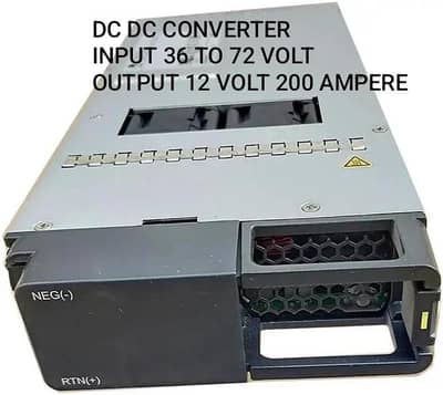 DC DC converter input 36~ 72 ,output 12 volt 200 ampere