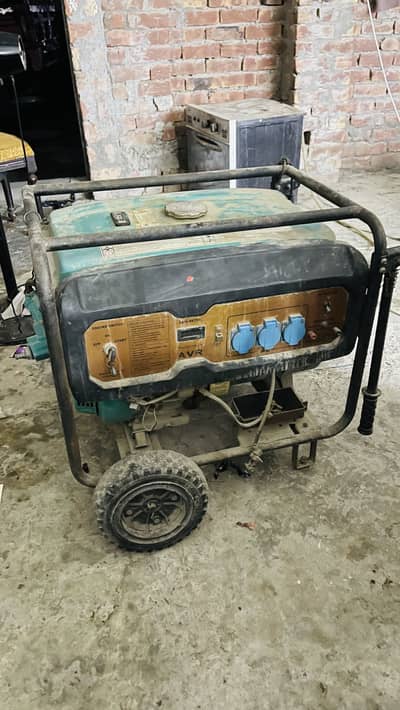 Portable Petrol Gas Generator with Wheels & Handle - AVR System