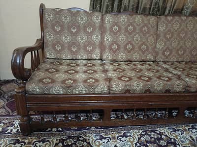 sheesham wood sofa