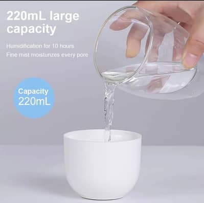 Mini Air Humidifier for Car Office Bedroom, USB Rechargeable pink