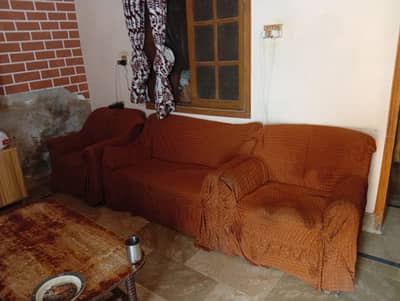 7-Seater Sofa Set (3+2+1+1) – Good Condition