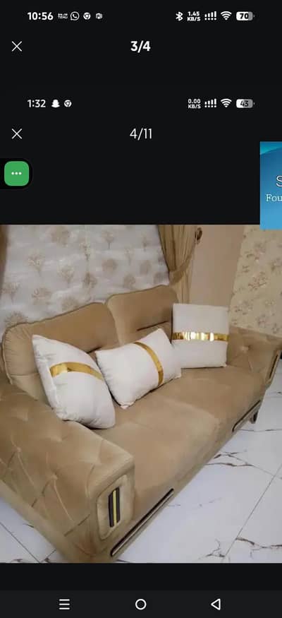 Good condition skin color sale ragent sofa